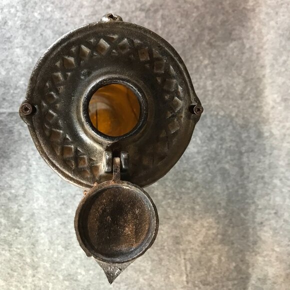 Vintage Cast Iron Colorful Rustic Garden Hanging Bird Feeder - Picture 8 of 11